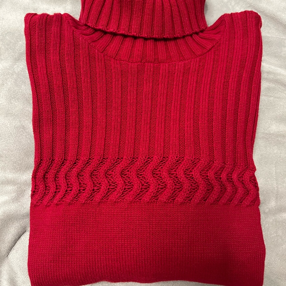 Sweater Weather! Cozy, Rich, Red Turtleneck Sweater